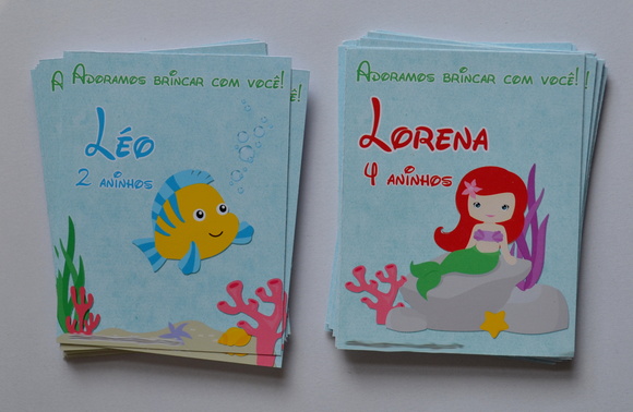 Adesivo Sacolinha Ariel e Linguado