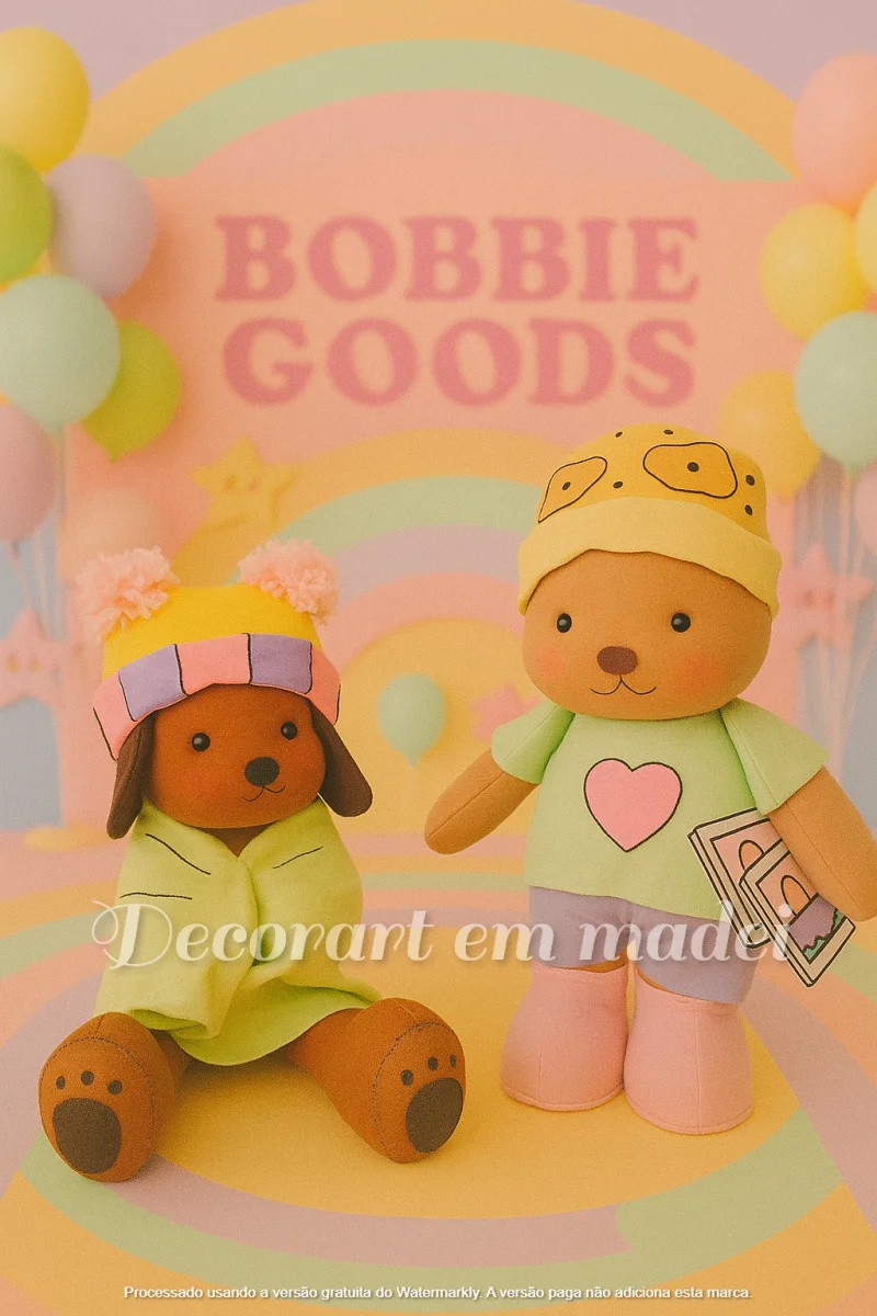 Bobie Goods Bonecos Decoração Em Feltro Festa - Imagem 3