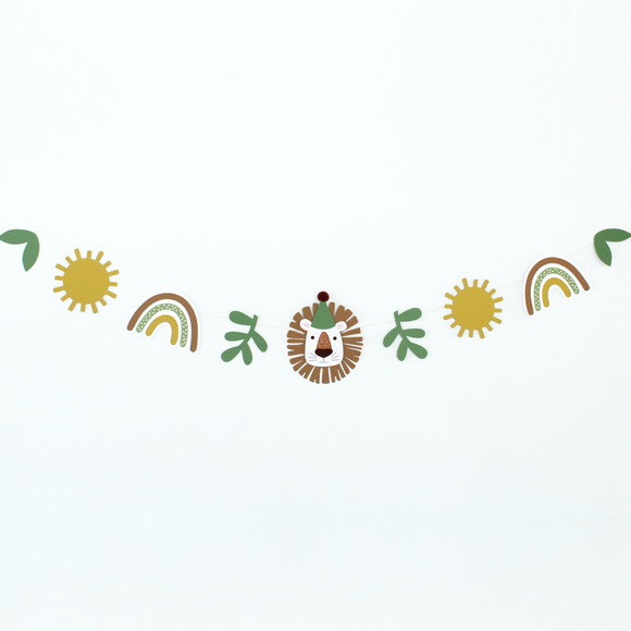 Varal Decorativo - Leãozinho - Tons Terrosos