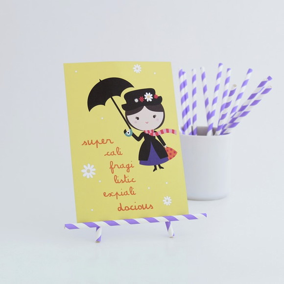 Quadrinho de Mesa - Mary Poppins - com Suporte