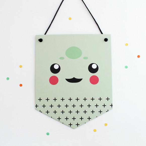 Flâmula de Papel - Pokemon - Bulbasaur - Decoração Festa
