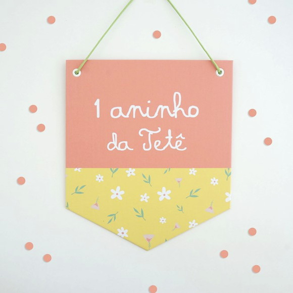 Flâmula de Papel - Coleção Bicho Preguiça - Decoração Festa
