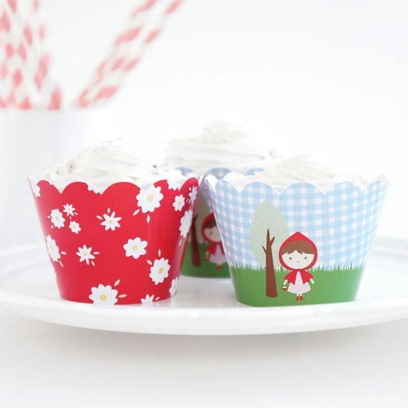 Wrapper Cupcake - Festa Chapeuzinho Vermelho (12un)