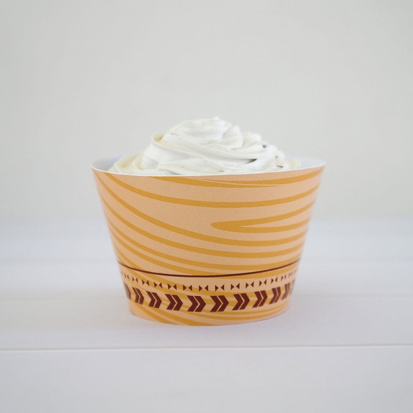 Wrapper Cupcake - Festa Bosque Tribal (12 Un.)