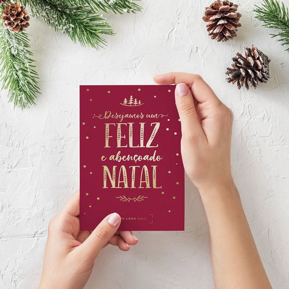 Cartão de Natal (digital) - Não Editável -sem Personalização