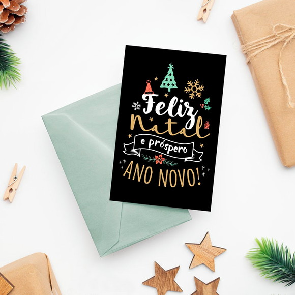 Cartão Natal (digital) - Não Personalizado / Não Editável
