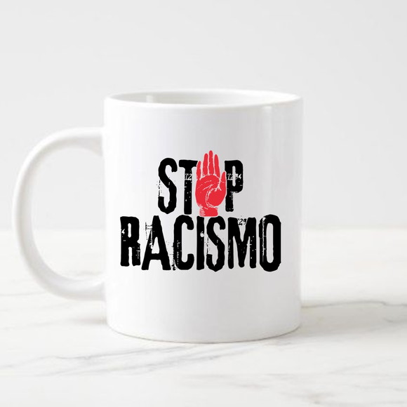 Kit Stop Racismo: Camiseta + Caneca para Eventos - Imagem 3