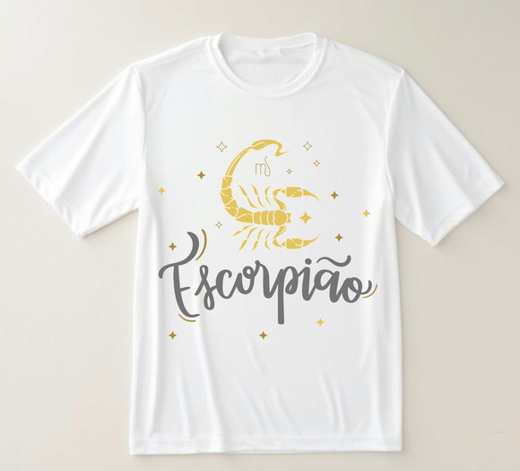 Camiseta Signo Escorpião Moda Astrológica e Estilosa