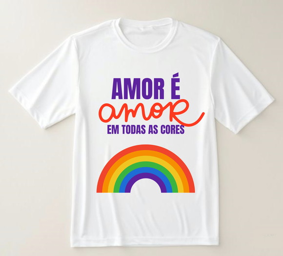 Camiseta Amor É Amor Lgbtqia+ Orgulho Diversidade