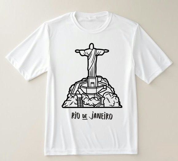Camiseta Cristo Redentor Rio de Janeiro Estilizada