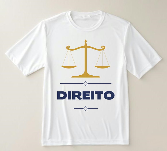 Camiseta Profissão Direito Balança da Justiça