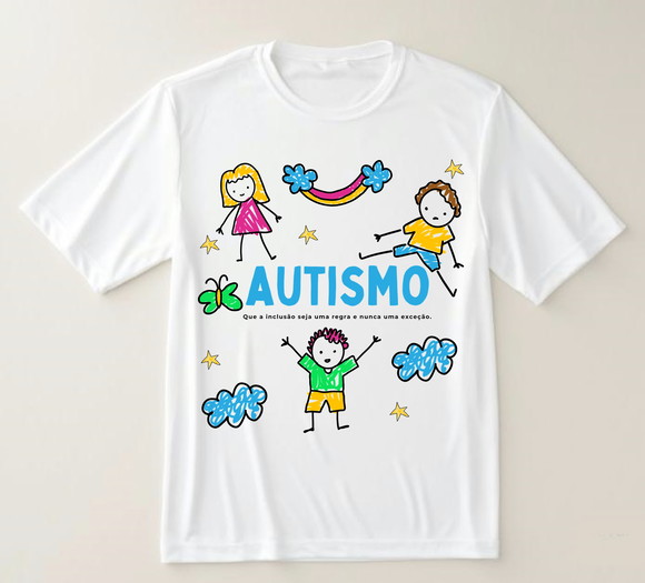 Camiseta Autismo Inclusão Não É Exceção