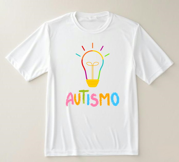 Camiseta Autismo Ideias Que Iluminam Design Colorido