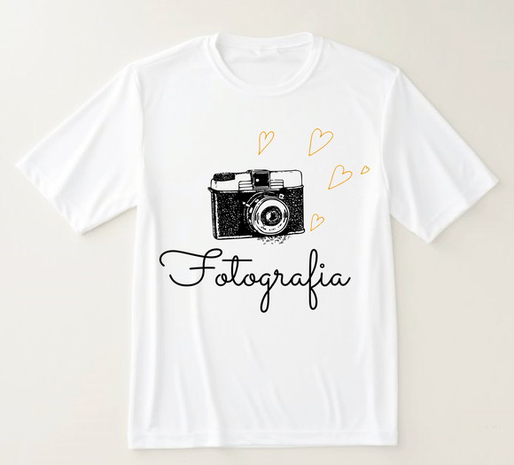 Camiseta Fotografia Estilo Vintage com Toque Romântico