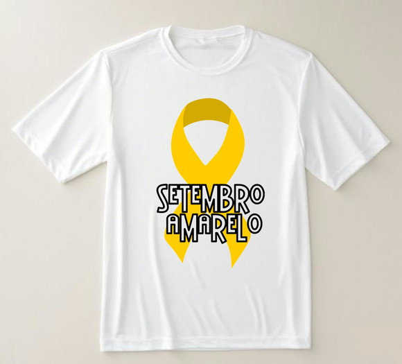 Camiseta Setembro Amarelo Clássica com Laço