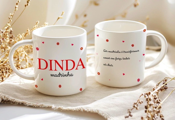 Caneca Personalizada de Porcelana Dia das Mães