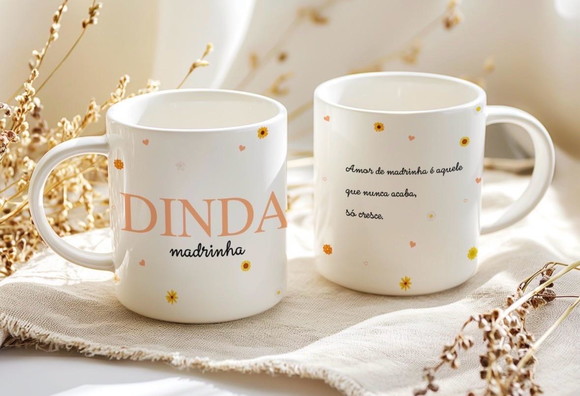 Caneca Personalizada de Porcelana Dia das Mães