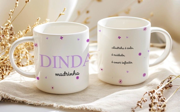 Caneca Personalizada de Porcelana Dia das Mães