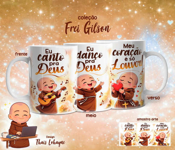 Caneca Personalizada de Porcelana Frei Gilson