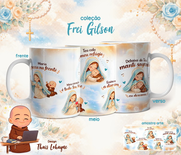 Caneca Personalizada de Porcelana Frei Gilson