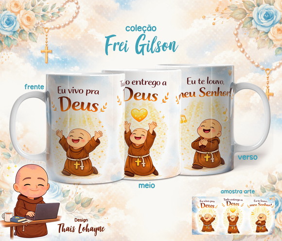 Caneca Personalizada de Porcelana Frei Gilson