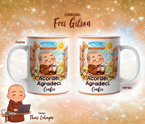Caneca Personalizada de Porcelana Frei Gilson