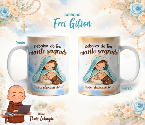 Caneca Personalizada de Porcelana Frei Gilson