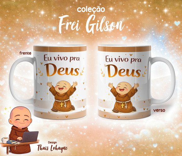 Caneca Personalizada de Porcelana Frei Gilson