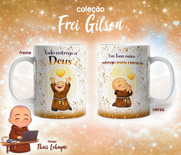 Caneca Personalizada de Porcelana Frei Gilson