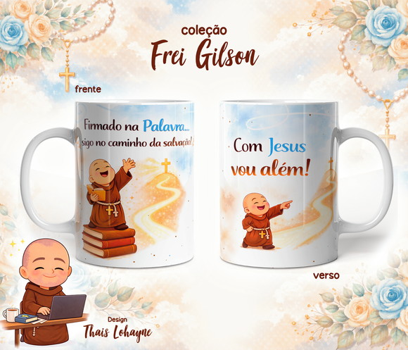 Caneca Personalizada de Porcelana Frei Gilson