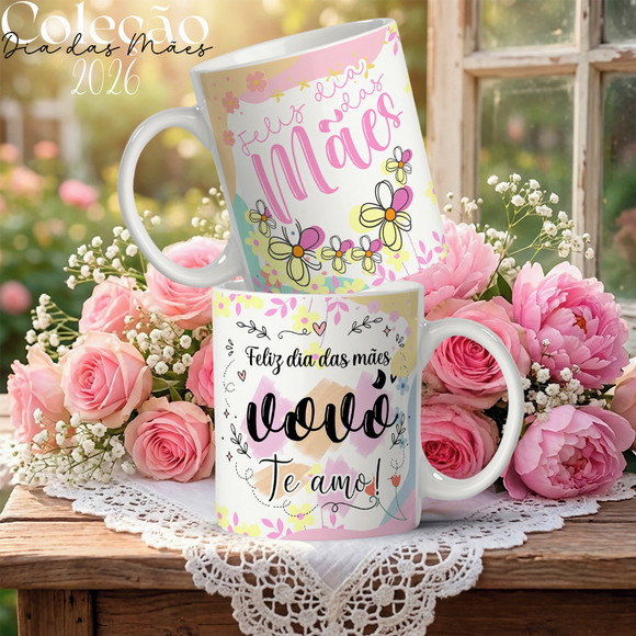 Caneca Personalizada de Porcelana Dia das Mães