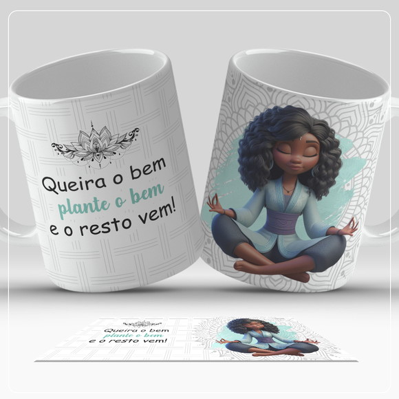 Caneca Personalizada de Porcelana Positividade