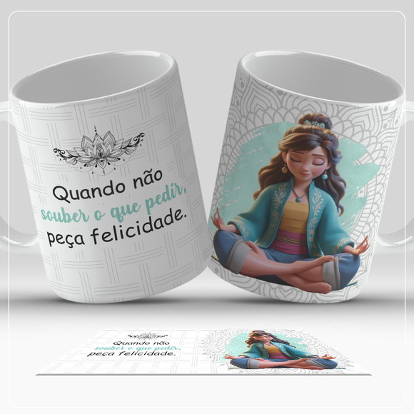 Caneca Personalizada de Porcelana Positividade
