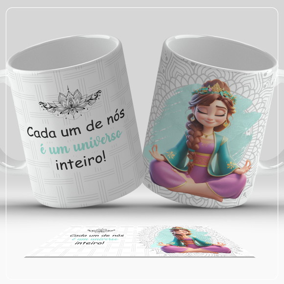 Caneca Personalizada de Porcelana Positividade