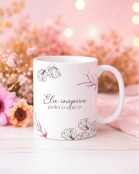 Caneca de Porcelana Dia das Mulheres
