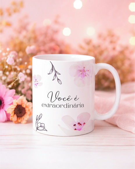 Caneca de Porcelana Dia das Mulheres