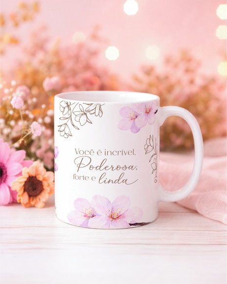 Caneca de Porcelana Dia das Mulheres