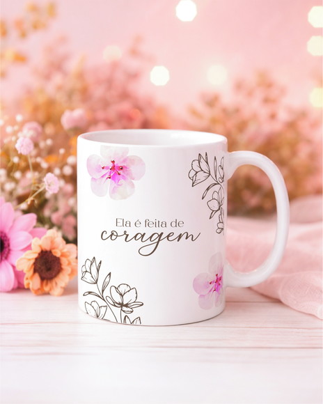 Caneca de Porcelana Dia das Mulheres