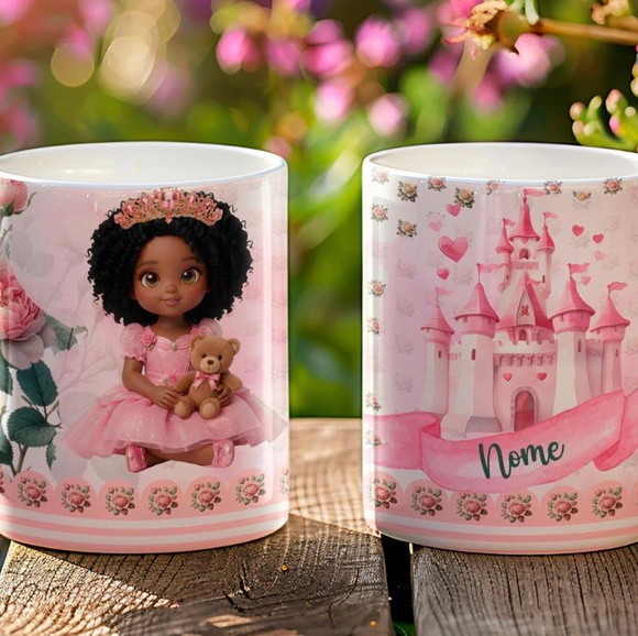 Caneca de Porcelana Pequenas Princesas