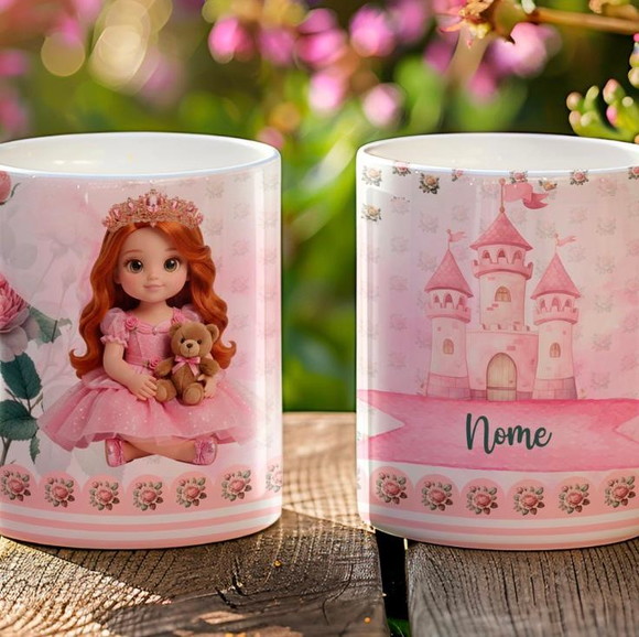 Caneca de Porcelana Pequenas Princesas