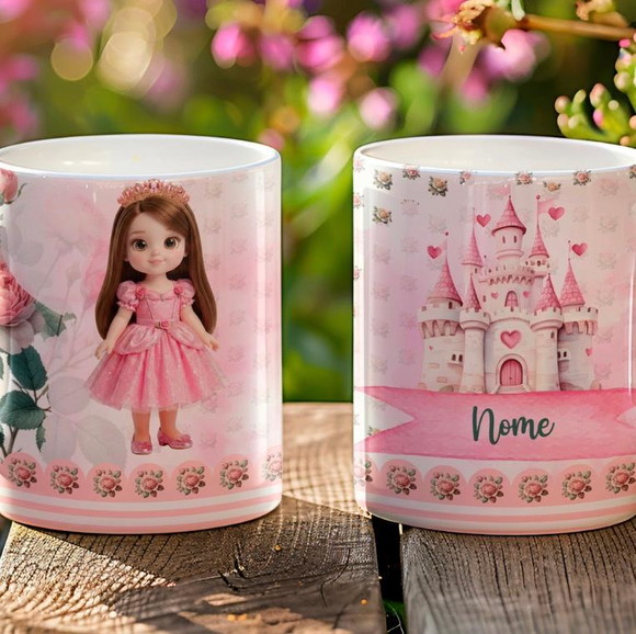 Caneca de Porcelana Pequenas Princesas