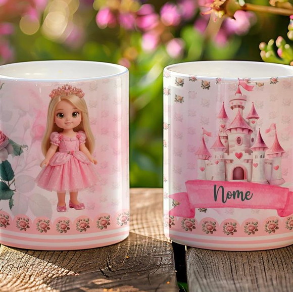 Caneca de Porcelana Pequenas Princesas