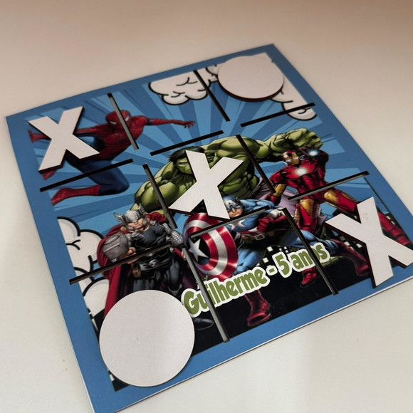 Jogo da Velha Premium Super Heróis