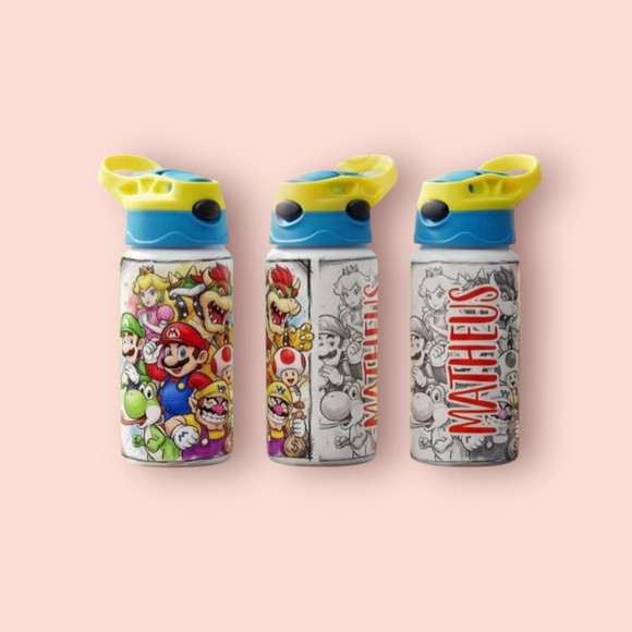 Squeeze de Alumínio Personalizado Super Mario Bross