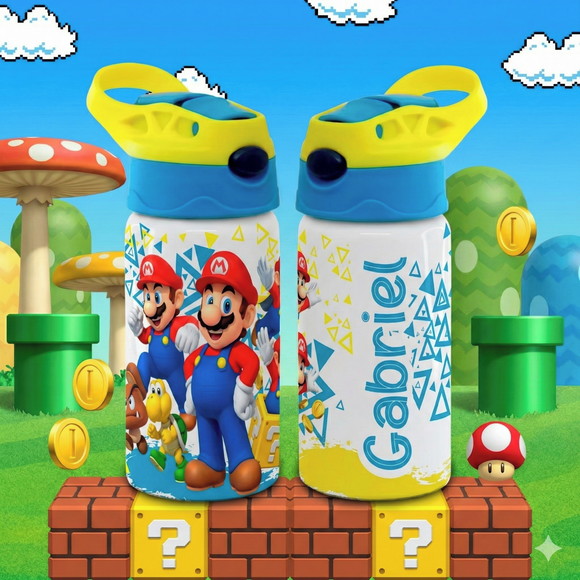 Squeeze de Alumínio Personalizado Super Mario Bross