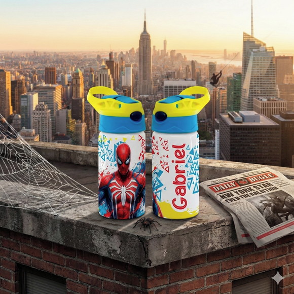 Squeeze de Alumínio Personalizado Homem Aranha