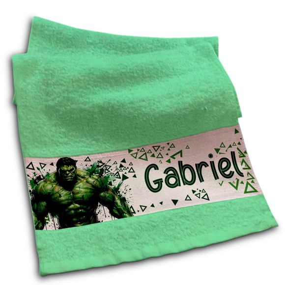 Toalhinha Personalizada Sublimação Hulk