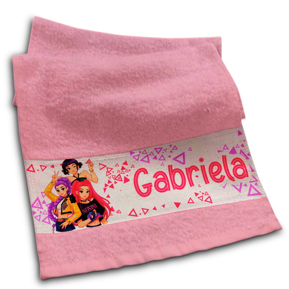 Toalhinha Personalizada Sublimação Guerreias do K Pop