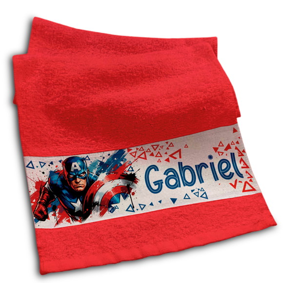 Toalhinha Personalizada Sublimação Capitão América