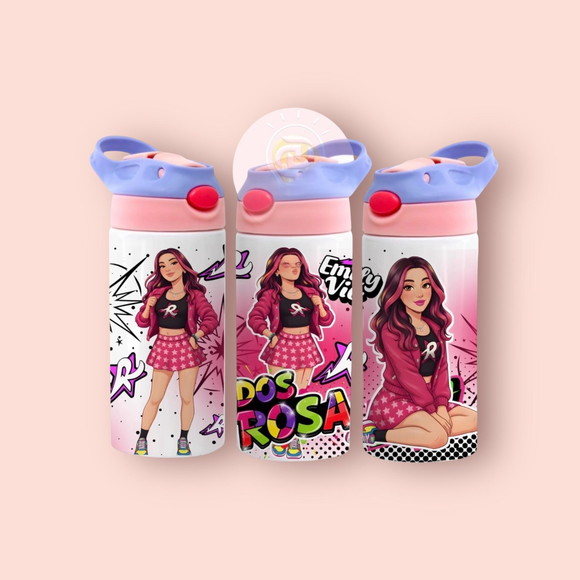 Squeeze de Alumínio Personalizado os Rosas